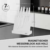 N8WERK Messerset mit hochwertigem Messerblock aus Holz