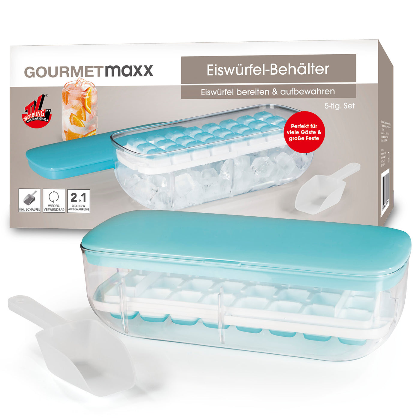wie lange kann man eiswürfel aufbewahren GOURMETmaxx Eiswürfelbehälter