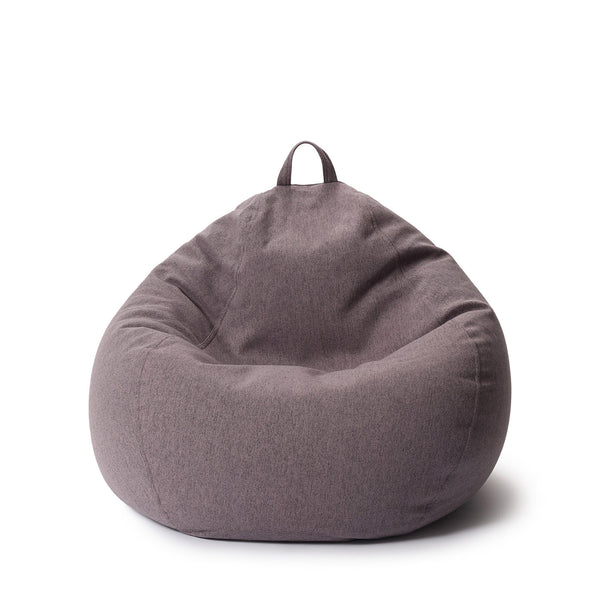 LUMALAND Comfort Line Sitzsack L - 80x90x50 cm Bodenkissen mit 185 L EPS Perlen Füllung in Dunkelgrau, waschbar und komfortabel.