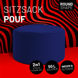 LUMALAND Sitzsack Pouf (50 L) - In- & outdoor - Navyblau