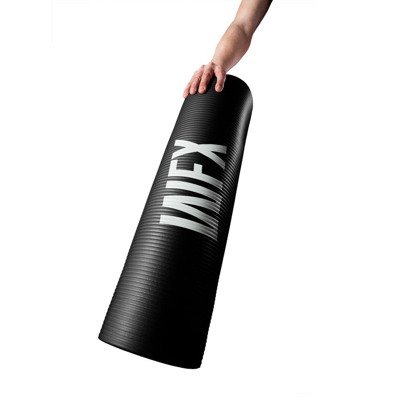 #DoYourFitness Fitnessmatte - In- & outdoor - Yoga, Gymnastik & Co. - 183 x 61 x 0,8 cm - Schwarz