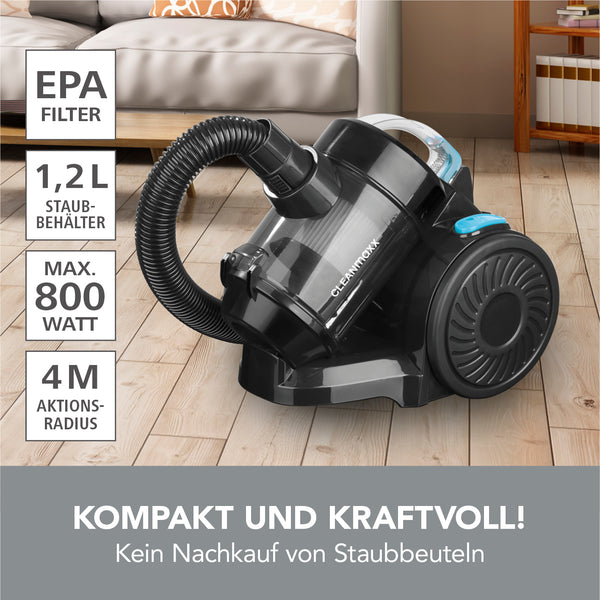 CLEANmaxx Zyklon-Staubsauger - schwarz