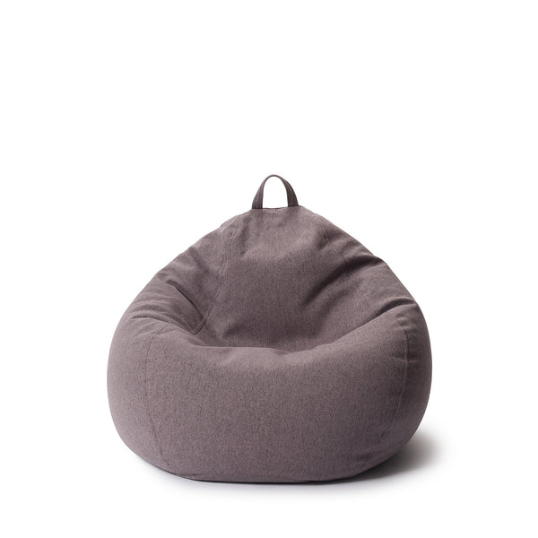 LUMALAND Comfort Line Sitzsack M Dunkelgrau 70x80x50 cm, mit EPS-Perlen-Füllung, waschbar, Komfort-Bodenkissen für innen.