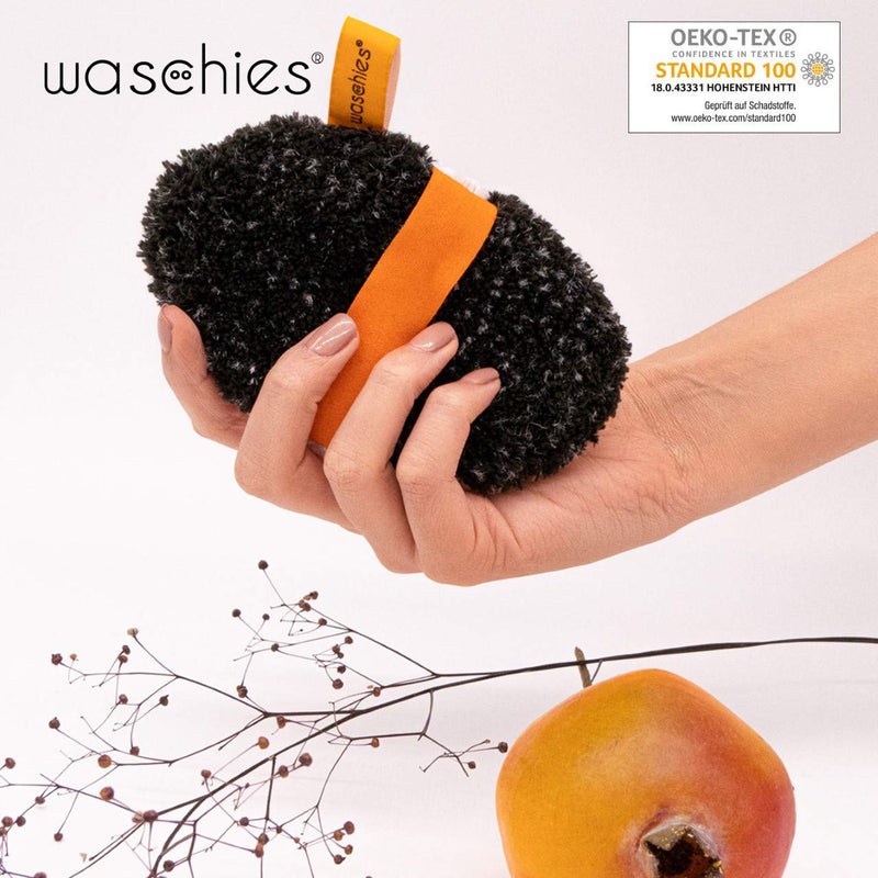 waschies® Waschbare Abschminkpads Black Edition - 7er Set