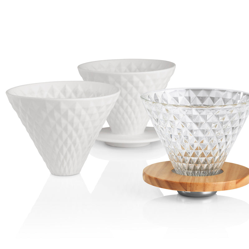 BEEM Kaffeebereiter Set Pour Over - 4-tlg. - 600 ml - schwarz/Edelstahl