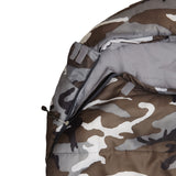 Where Tomorrow Camping Schlafsack Small & Light - Mumienschlafsack mit Tasche - 220 x 80 x 50 cm - Camouflage Grau