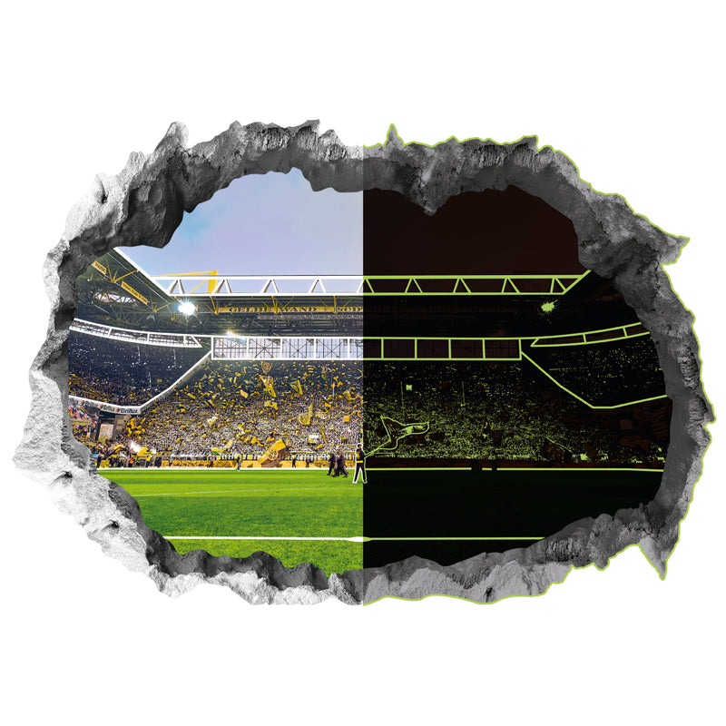 BVB Wandtattoo "Signal Iduna Park" - 3D-Effekt - mit Leuchteffekt