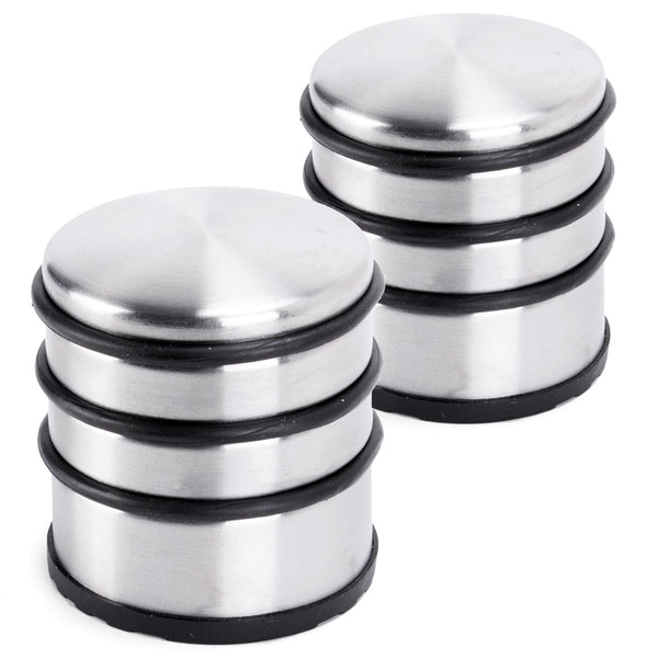 Oxid7® Edelstahl Türstopper Chrom-Design hoch 2 Stück