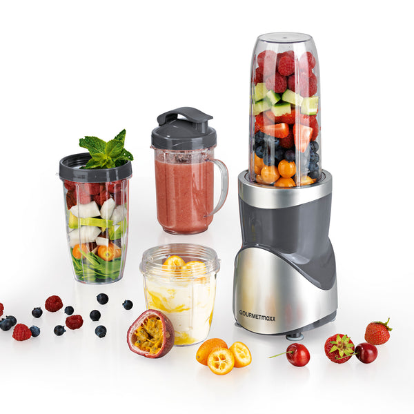 GOURMETmaxx Smoothie Maker 12-tlg. - 380 W - grau