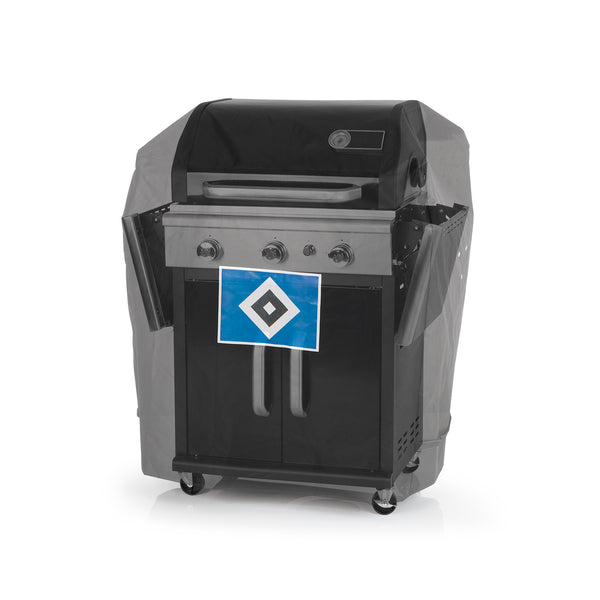 HSV Wetterschutzhaube L - schwarz mit Logo, robust, wasserdicht bis 3000 mm, atmungsaktiv mit Ventilationsöffnungen, UV- und kältebeständig.