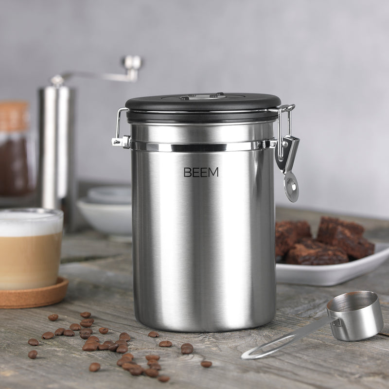 BEEM KAFFEEDOSE Vorratsdose mit Dosierlöffel - 1,9 l - B-Ware