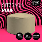 LUMALAND Sitzsack Pouf (50 L) - In- & outdoor - Beige