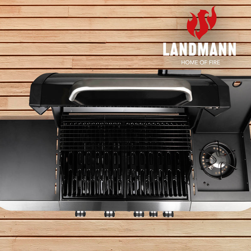 LANDMANN Gasgrill Rexon 4.1 cooK - schwarz