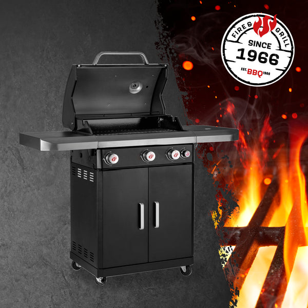 LANDMANN Gasgrill Rexon PTS 3.1 - schwarz