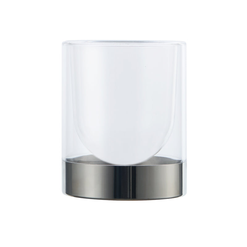 LOOMAID WC-Bürste Silikonkopf Edelstahl/anthrazit mit Bürstenhalter transparent/Edelstahl