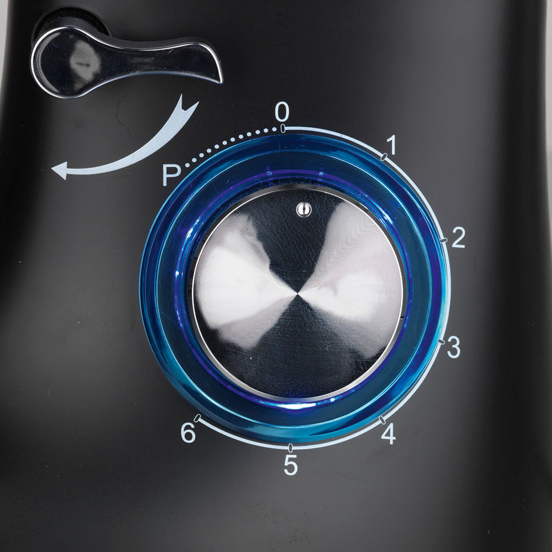 GOURMETmaxx Küchenmaschine - 6 Geschwindigkeitsstufen und Turbofunktion - schwarz