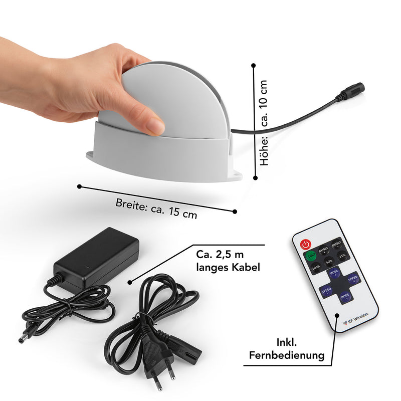 MAXXMEE LED-Rahmen-Projektor - weiß