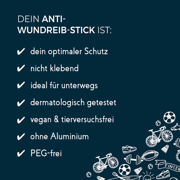SUMMERSAVER Kosmetikum - Anti-Wundreib-Stick - Sport - 2er-Set (je 25 g)