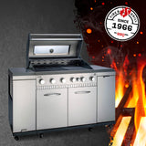 LANDMANN Gasgrill Rexon 6.1 cooK - Edelstahl