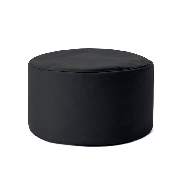 LUMALAND Sitzsack Pouf (50 L) Schwarz, multifunktionaler Sitzhocker für In- und Outdoor, leicht, langlebig und pflegeleicht.