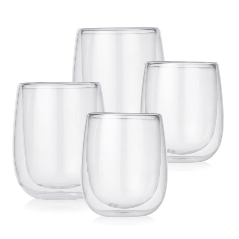 GOURMETmaxx Thermoglas Set 4-tlg. - je 2x Cappuccino & Latte Macchiato