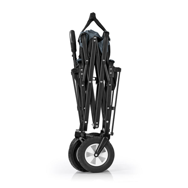 EASYmaxx Bollerwagen faltbar - Maximale Tragfähigkeit bis ca. 80 kg - schwarz/grau