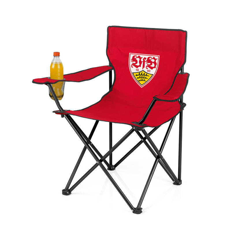 VfB Stuttgart Campingstuhl faltbar - 80x50 cm - rot mit Logo