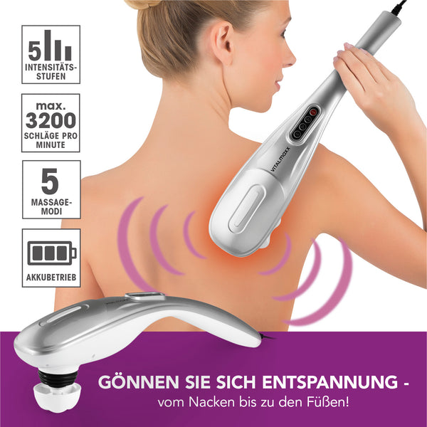 VITALmaxx Klopfmassagegerät -  silber/weiß