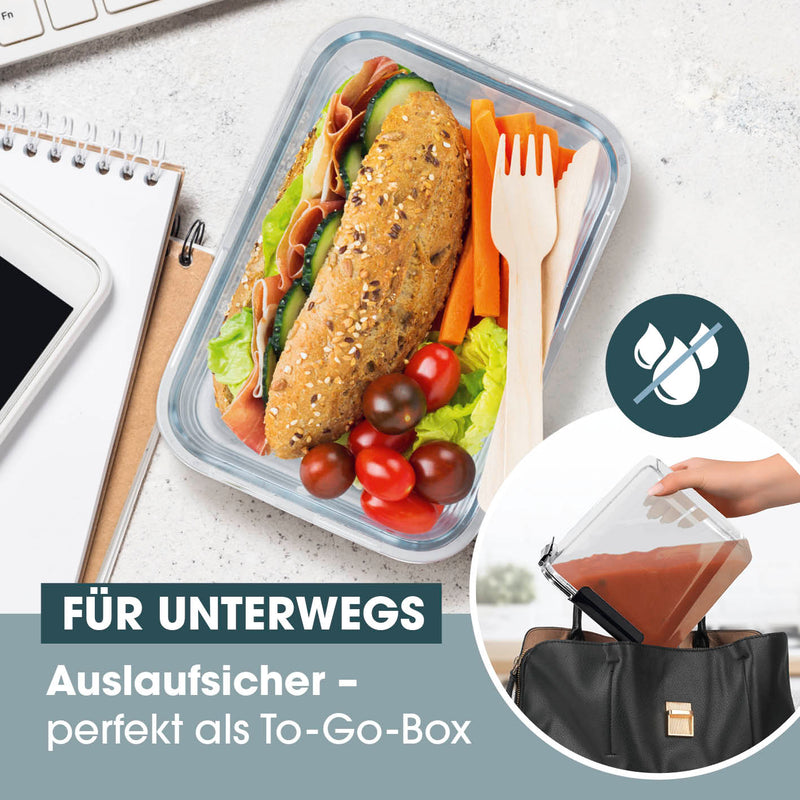 GOURMETmaxx Frischhaltedosen Klick-it - 10-tlg. - Schwarz