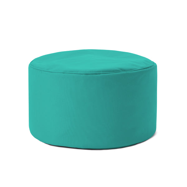 LUMALAND Sitzsack Pouf (50 L) in Türkis, leicht, robust, multifunktional für Indoor und Outdoor, mit verstecktem Reißverschluss.