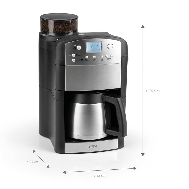 BEEM FRESH-AROMA-PERFECT Filter-Kaffeemaschine mit Mahlwerk - Thermo