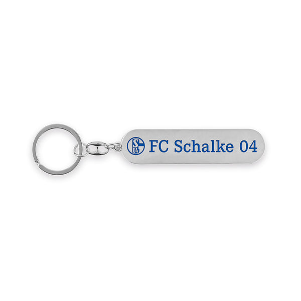 FC Schalke 04 Schlüsselanhänger - Silber mit Logo