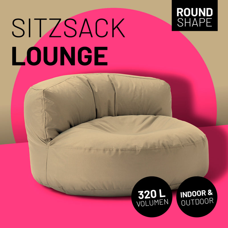 LUMALAND Sitzsack Lounge (320 L) - In- & outdoor - Beige