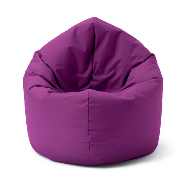 LUMALAND Sitzsack Drops (300 L) lila, modern, wetterfest, leicht, mit EPS-Füllung, für drinnen & draußen, pflegeleicht und robust.
