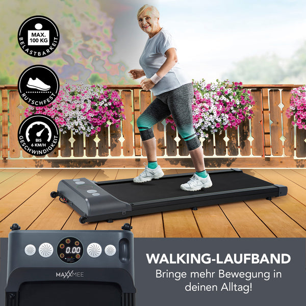 MAXXMEE Laufband - 1-6km/h - Maximale Belastbarkeit von 100 kg