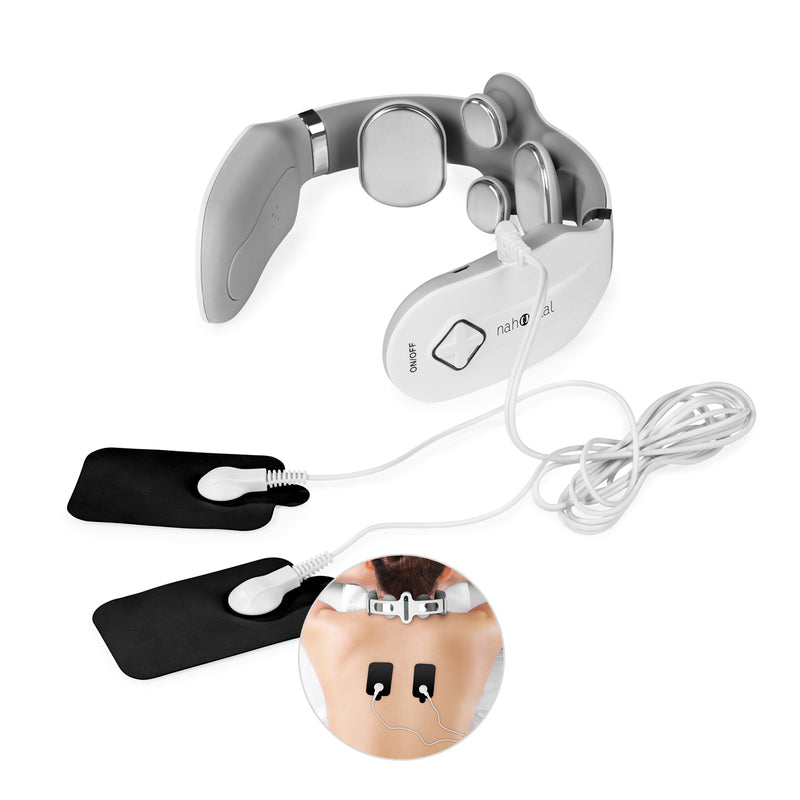 nah-vital® Nackenmassagegerät - Mit EMS- und Wärmefunktion - weiß