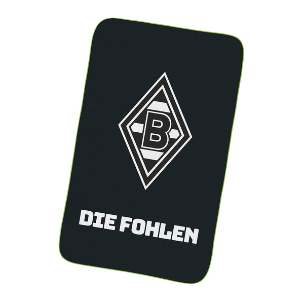 Borussia Mönchengladbach Sporthandtuch Deluxe - 80x130 cm - schwarz/weiß/grün