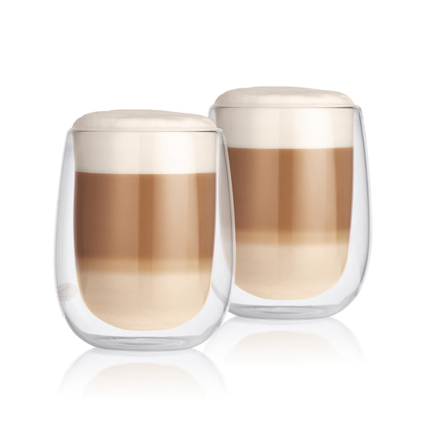 GOURMETmaxx Latte Macchiato Thermogläser - 6er-Set, doppelwandiges Borosilikatglas, wärmeisolierend, für heiße und kalte Getränke.
