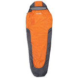 Where Tomorrow Camping Schlafsack Small & Light - Mumienschlafsack mit Tasche - 220 x 80 x 50 cm - Orange-Grau