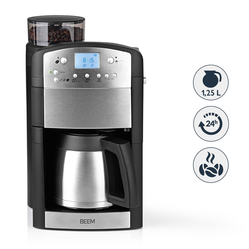 BEEM FRESH-AROMA-PERFECT Filter-Kaffeemaschine mit Mahlwerk - Thermo