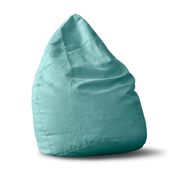 LUMALAND Luxury XL Sitzsack stylischer Beanbag - 120L Füllung - Türkis