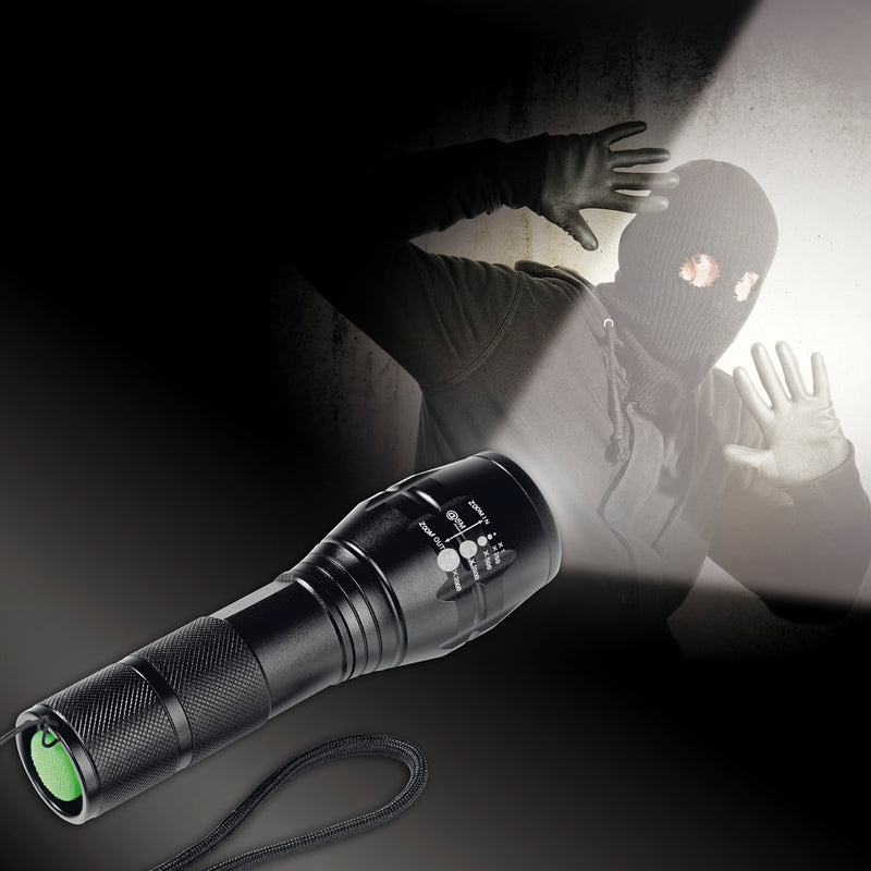 EASYmaxx Security Funktions-Taschenlampe 4,5V in Schwarz