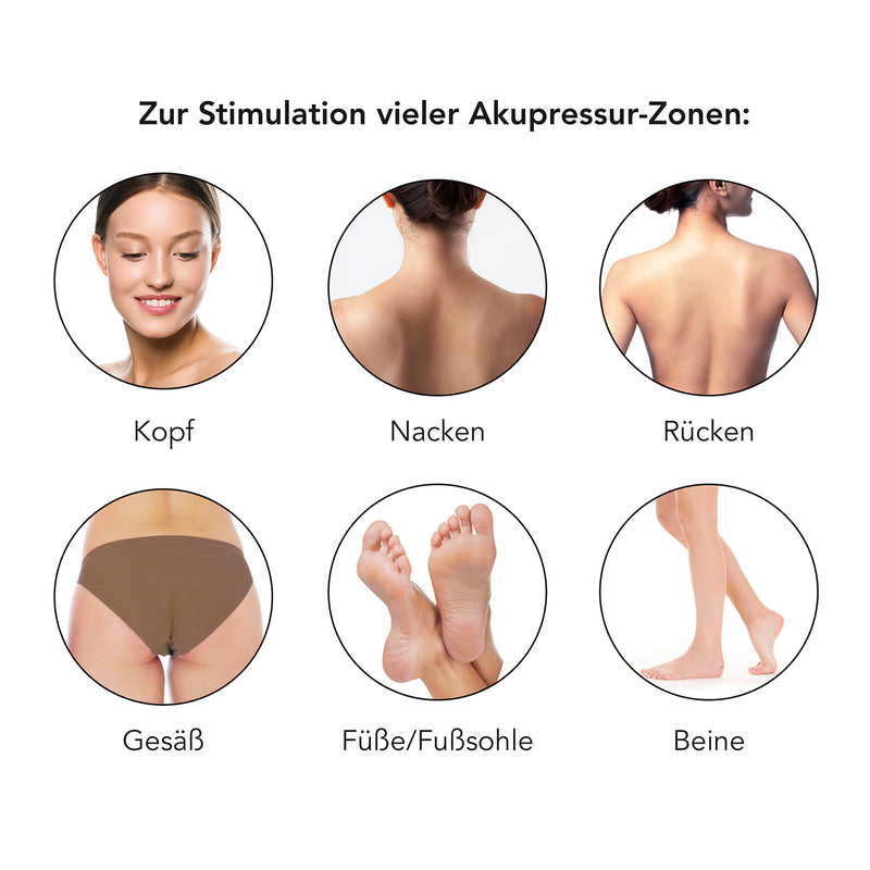 MAXXMEE Akupressur-Set Polster & Kissen - Zur Stimulation des gesamten Körpers - grün