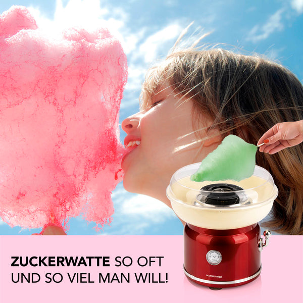 GOURMETmaxx Zuckerwattemaschine - Rot/Vanille