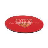 VfB Stuttgart Untersetzer 3D - 10,5 x 10,5 cm - 5er-Set - schwarz/weiß/rot mit Logo