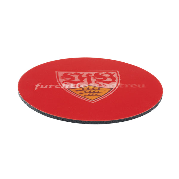 VfB Stuttgart Untersetzer 3D 10,5x10,5 cm 5er-Set schwarz/weiß/rot mit Logo und Antirutsch-Rückseite für sicheren Stand.