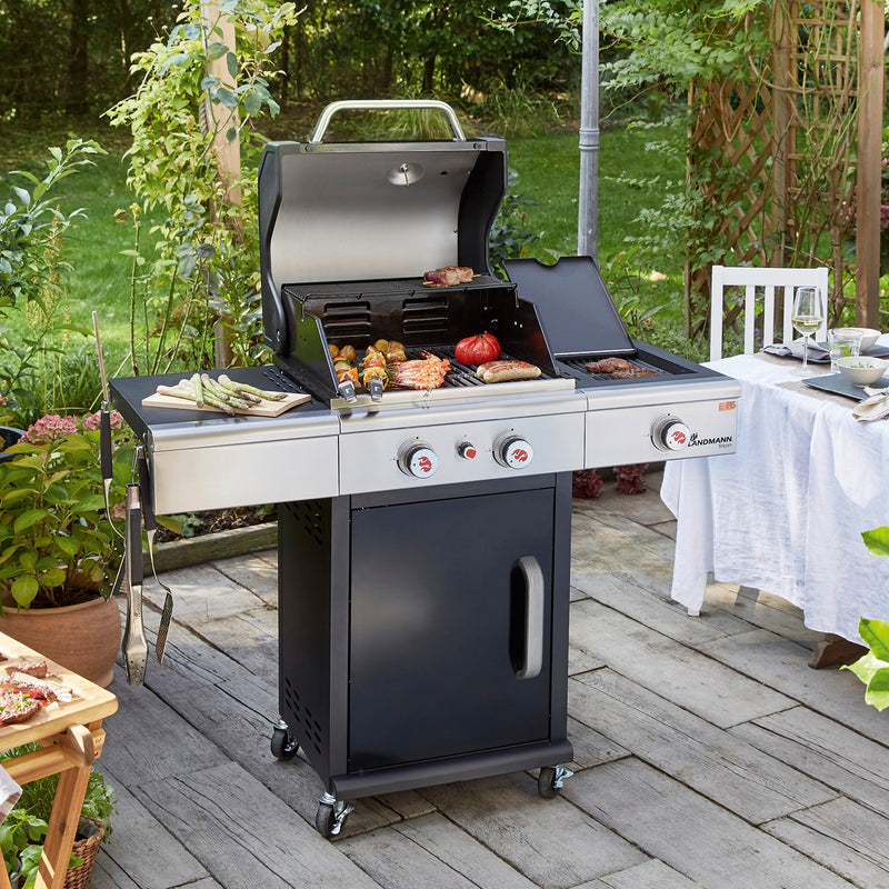 LANDMANN Gasgrill Triton 2.1 MaxX - 121 cm - schwarz