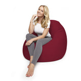 LUMALAND Flexi Comfort Sitzsack - Premium Bean Bag Sitzkissen - Medium 142 x 84 cm - Rot