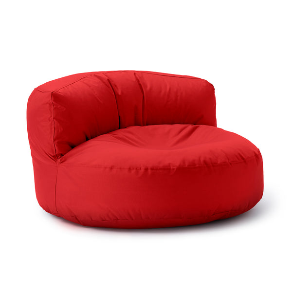 LUMALAND Sitzsack Lounge (320 L) rot, modern, outdoor & indoor, bequem, leicht, langlebig, pflegeleicht, mit verziertem Reißverschluss.