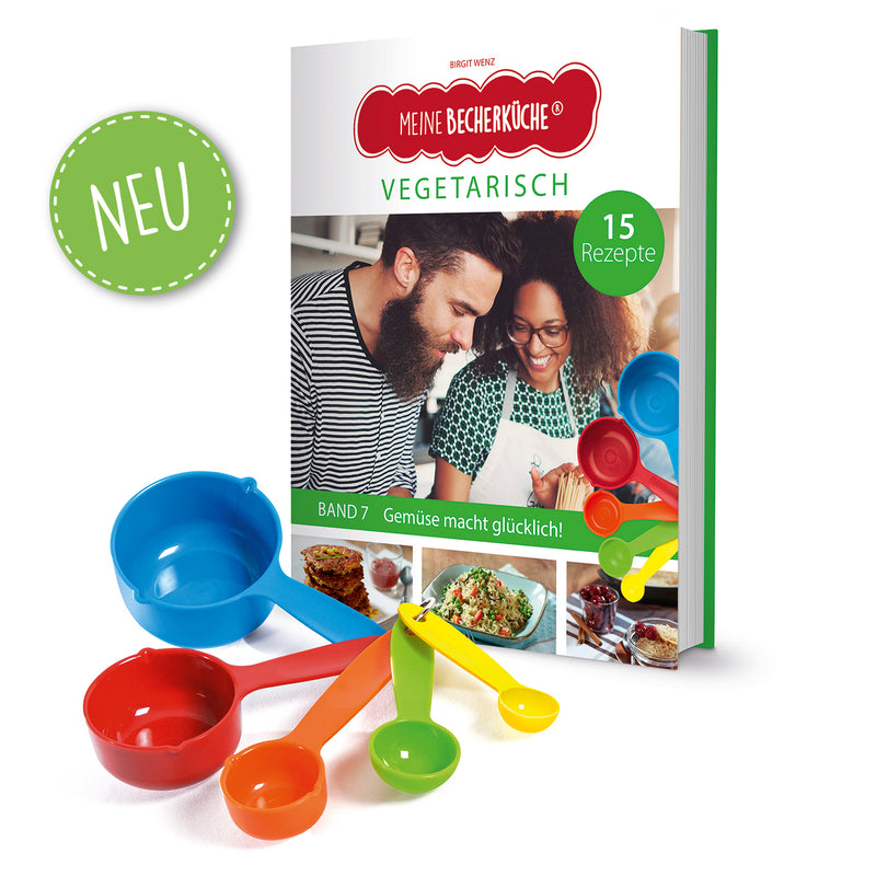 Meine Becherküche - 5 Messbecher + Rezeptbuch Band 7 - Vegetarisch